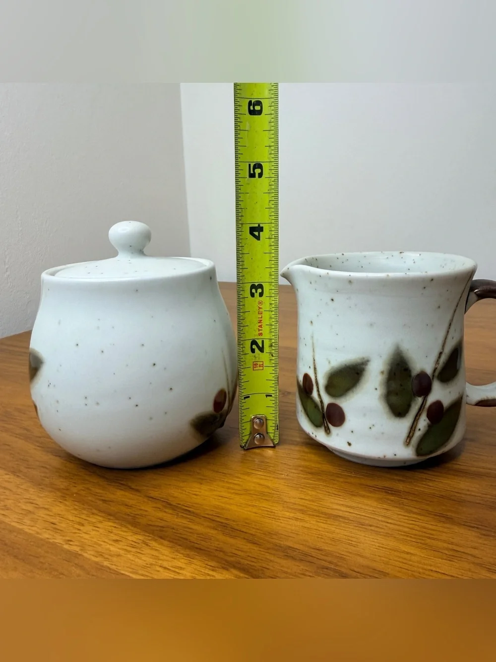 Vtg 1970s Otagiri Japan Bittersweet Creamer & Lidded Sugar Bowl Stoneware MCM